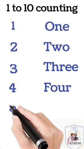 1 to 10 counting and number name 📛।🍓🍓#shorts #counting
