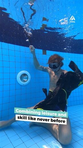 When everyday tasks get a splashy twist! #UnderwaterLiving #trendingshorts #peopleareawesome #underwaterworld #dailychores | People Are Awesome