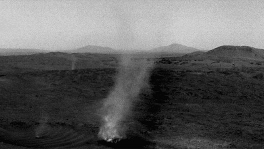 NASA's Perseverance Watches As Dust Devil On Mars Gets Eaten By A 65-Meter-Wide Dust Devil