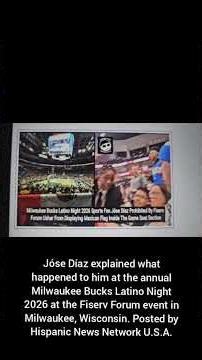 Mexican flag prohibited at the annual Milwaukee Latino Night 2026 at the Fiserv Forum in Milw., WI.