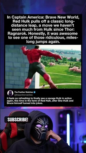 In Brave New World, Red Hulk delivers an epic jump that reminds fans of the classic Hulk