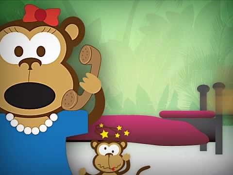 5 Little Monkeys on the Bed