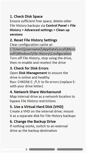 Fix Windows 10 File History Drive Errors | Full Guide #windows #error