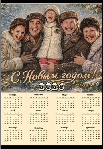 #CapCut ИИ генерирует календарь 2026 в советском стиле промт для ИИ календарь 2026 советский стиль сделать календарь 2026 через нейросеть советский стиль нейросеть создает советскую новогоднюю открытку календарь AI фото в стиль советского календаря 2026 AI generate 2026 Soviet style calendar from photo AI prompt for 2026 Soviet vintage calendar card Neural network create Soviet New Year calendar 2026 промт календарь на 2026 промт календарь на 2026 gemini новогодняя открытка календарь gpt промт н