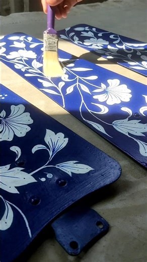 ✨The End is So Satisfying✨40 years old ceiling fan painting #homedecor#ceilingfan#oldceilingfan#diy