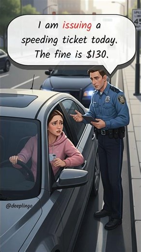 🚫 Officer Warns Her About SPEEDING While Exhausted #englishconversation