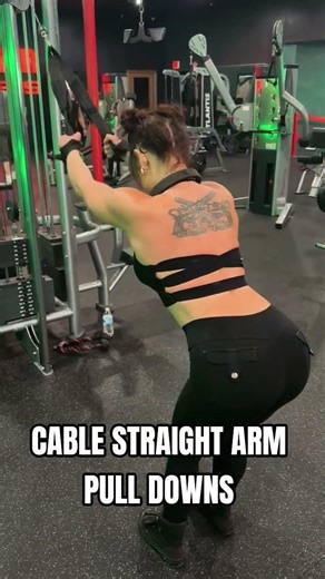 Cable Straight Arm Pull Downs