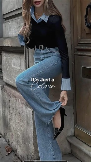 Navy blue mood 💙✨| Calm&classy #fashion #viral #outfit #blueoutfit #fyp #youtubeshorts