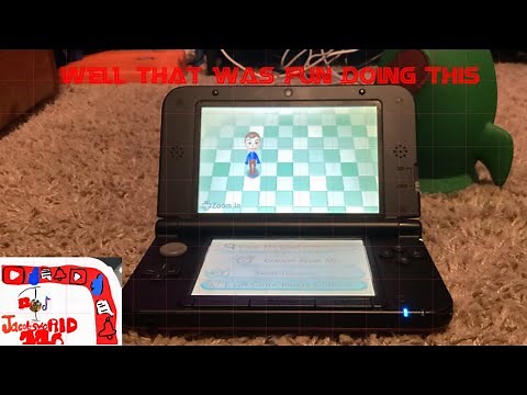 Creating my First Mii on the Mii maker and more in Mii Maker on my Nintendo 3DS XL