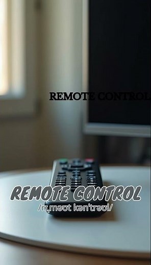 Loopoom English: Learn "Remote Control" - English Vocabulary & Pronunciation