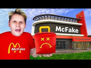 FAKE vs ORIGINAL! Ich teste FAKE FAST FOOD RESTAURANTS😰🍔
