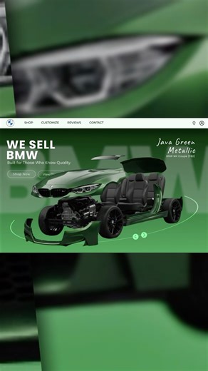 3D web design animation Alert ‼️ #3d #3danimation #bmw #webdesign #uidesign #codewithree