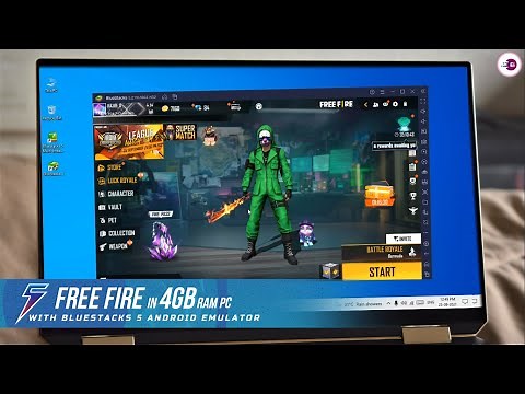 BlueStacks 5 Free Fire Gameplay in 4gb RAM Low End PC