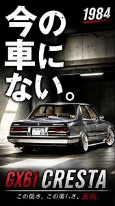 【GX61クレスタ】GX71三兄弟が憧れた昭和の原点。直列6気筒が今も震わせる #GX61クレスタ