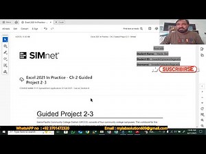 Excel 2021 In Practice - Ch 2 Guided Project 2-3 | Excel Chapter 2 Guided Project 2-3