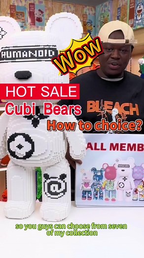 How to choice our big cubi bear!! Big deal for you #buildingblocks #funny #cubi #cartoon #tiktokmademebuyit #bears