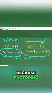 Algebra Factoring Master Quadratic Trinomials Easily #math #maths #algebra #education