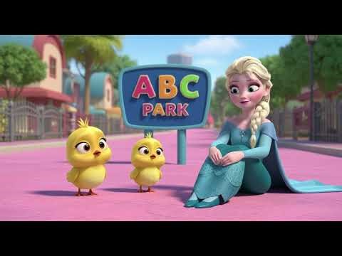 Elsa and the Baby Chicks Sing the ABC Song at the Park