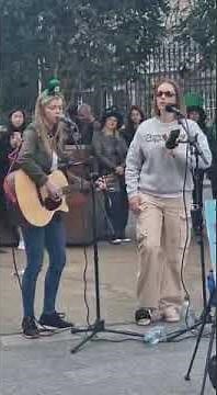 Allie Sherlock & Zoe Clarke Live on St Patrick's Day Grafton Street Dublin #alliesherlock #buskers