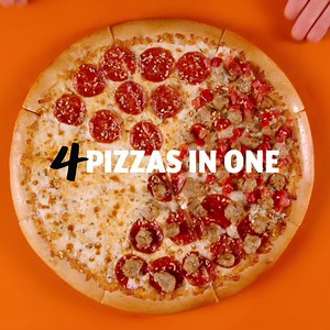 2M views · 3.4K reactions | With 4 pizzas in 1, Quattro pizza has something 4 everyone! Order online today! | Little Caesars | Facebook
