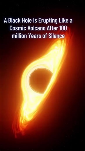 A monster with an enormous appetite has awoken deep within the universe, around a billion light-years away. The supermassive black hole at the heart of the galaxy J1007 3540 was quiet for almost 100 million years. The cooling residue of its previous outbursts surrounding it as it sat still in the dark. However, it just turned back on (cosmically speaking). #blackhole #volcano #blackholeerupts #trend #foryou