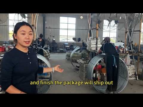 Hot Dip Galvanized Razor Concertina Wire Coil for Prison Fence