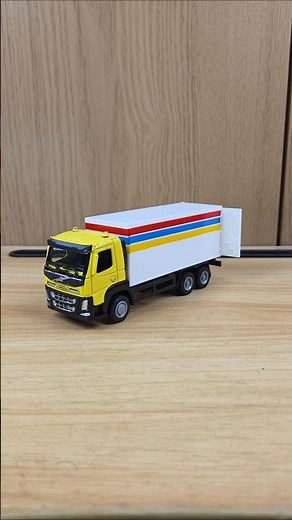 Satisfying diecast delivery truck unboxing! Wait for the details! #asmr #diecast #truck