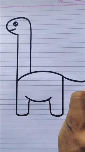 Drow Dinosaur 🦕 Easy Trik #easydrawing #drawing #art #viralshorts #viralvideo #trending