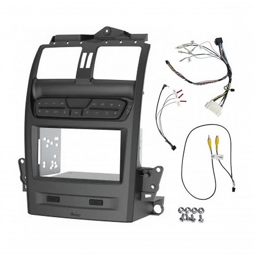 Aerpro FP9750GK Double DIN Fascia Gunmetal fits Ford Falcon BA/BF Territory SX/SY