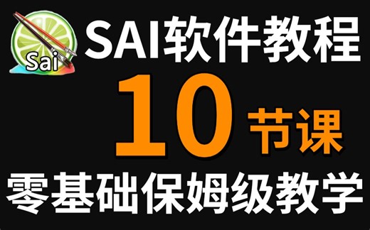 【SAI教程】100%解决SAI软件所有问题！目前B站最精选的零基础保姆级教程
