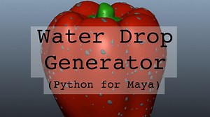 Maya waterdrop generator script (Python)