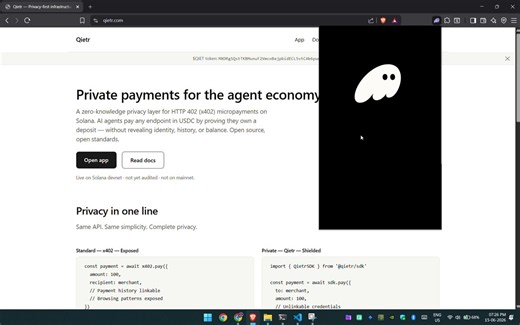 What if your wallet became your communication layer?No phone number.No email.No username.Just a Solana address.Qietr Messaging enables secure wallet-to-wallet communication with end-to-end encryption and 2FA protection.And it's not just for humans.As AI agents become autonomous, they'll need a private way to communicate, coordinate, and exchange information.Agent-to-agent communication should be secure by default.Private for humans.Private for agents.Try it:https://t.co/DQPpgqyeYKWe've attached 