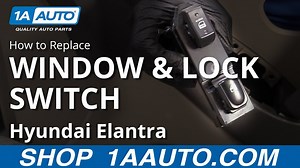 How to Replace Window Lock Switches 2007-10 Hyundai Elantra