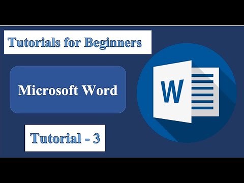 Microsoft Word - Beginners Level Tutorial 3