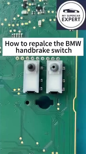 How to repalce the BMW handbrake switch #BMW #carrepair | My Supercar Expert