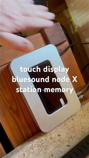 bluesound node X touch touch display station memory