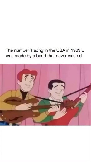 Hidden Hits on Instagram: "“Sugar, Sugar” was the number one song in the USA in 1969, performed by a band called The Archies. But The Archies weren’t real—they were a fictional band created for the animated TV series “The Archie Show,” based on the Archie Comics. The song was written by Jeff Barry and Andy Kim and recorded by studio musicians. Lead vocals were performed by Ron Dante. There was no actual band, no live performances, just a cartoon group representing the music. Despite that, “Sugar