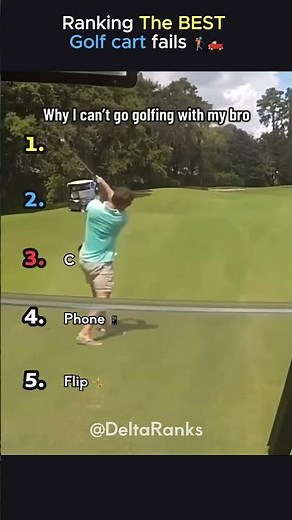 Ranking The BEST Golf cart fails !🏌️🛻