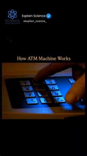 ExplainScience on Instagram: "An ATM (Automated Teller Machine) works by connecting the user directly to their bank through a secure electronic network. When you insert or tap your ATM card, the machine reads the card details and asks for your PIN to verify your identity. Once the PIN is entered, the ATM sends this information to the bank’s server for authentication. After verification, you can select transactions like cash withdrawal, balance inquiry, or fund transfer. For cash withdrawal, the