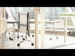 How to use a removable modesty panel on Timetable Smart - foldable meeting table by Wilkhahn