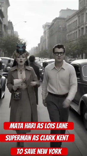 Mari Hari disguised as Lois lane Superman as Clark Kent to save Coney Island