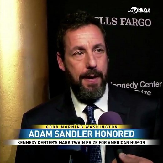 Adam Sandler Receives Mark Twain Award in DC