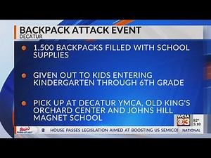 Backpack Attack event returns to Decatur Family YMCA