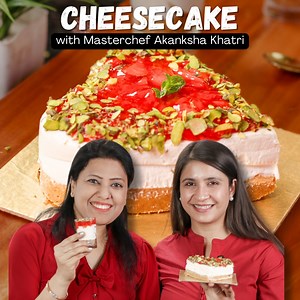 352K views · 3.5K reactions | Aaj Mints Recipes pe guest hain MasterChef Akanksha Khatri, jinke saath hum sikhenge strawberry cheesecake kaise banaya jata hai… woh bhi Valentine's Day special heart shape mein.. #cheesecake #Valentinesday #strawberry #mintsrecipes | Mint's Recipes | Facebook