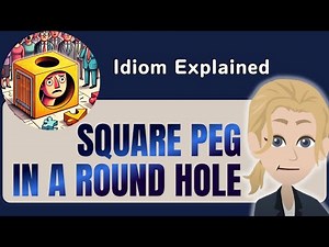 A SQUARE PEG IN A ROUND HOLE 🧩 | Learn This English Idiom with Stories
