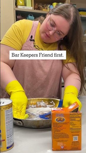 Stainless Steel Pan Cleaning Challenge: Bar Keepers Friend vs. Baking Soda