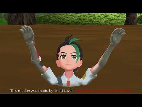 Nemona from Pokemon is sinking in mud