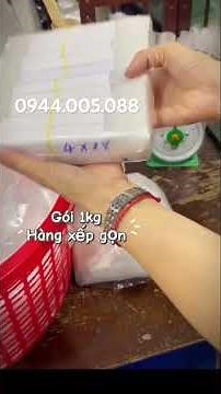 Túi pe dài đựng sữa chua dẻo, nước sốt, làm kem 4x18cm