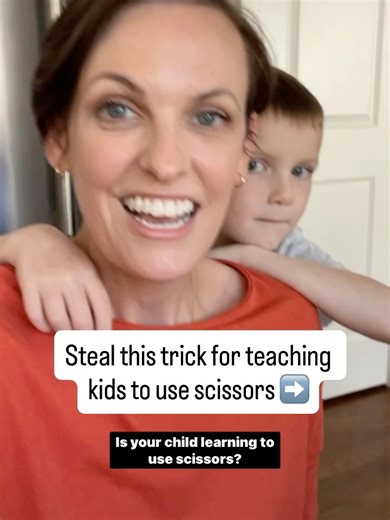 Susie Allison, M. Ed | Busy Toddler on Instagram: "THE SCISSOR TRICK✂️ ⠀⠀⠀⠀⠀⠀⠀⠀⠀ When kids start using scissors, the natural inclination is to twist their wrists and hands. This makes cutting REALLY hard. So that’s why putting a smiley face on their thumb (or a small sticker) is GOLD. ⠀⠀⠀⠀⠀⠀⠀⠀⠀ Draw a smiley face with marker (permanent washes off just fine 😉) and tell your child to “keep the smiley face up.” This helps make a REALLY abstract idea super concrete: kids can immediately “see” what 