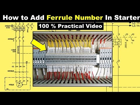 How to Add Ferrule Number In Electrical Starter ‪@ElectricalTechnician‬